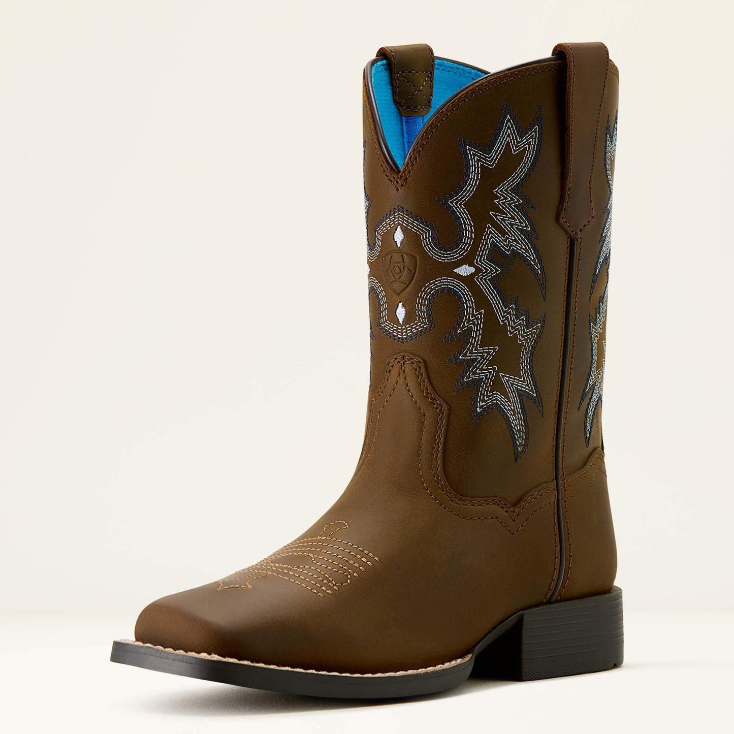 Tombstone western boot angled side view