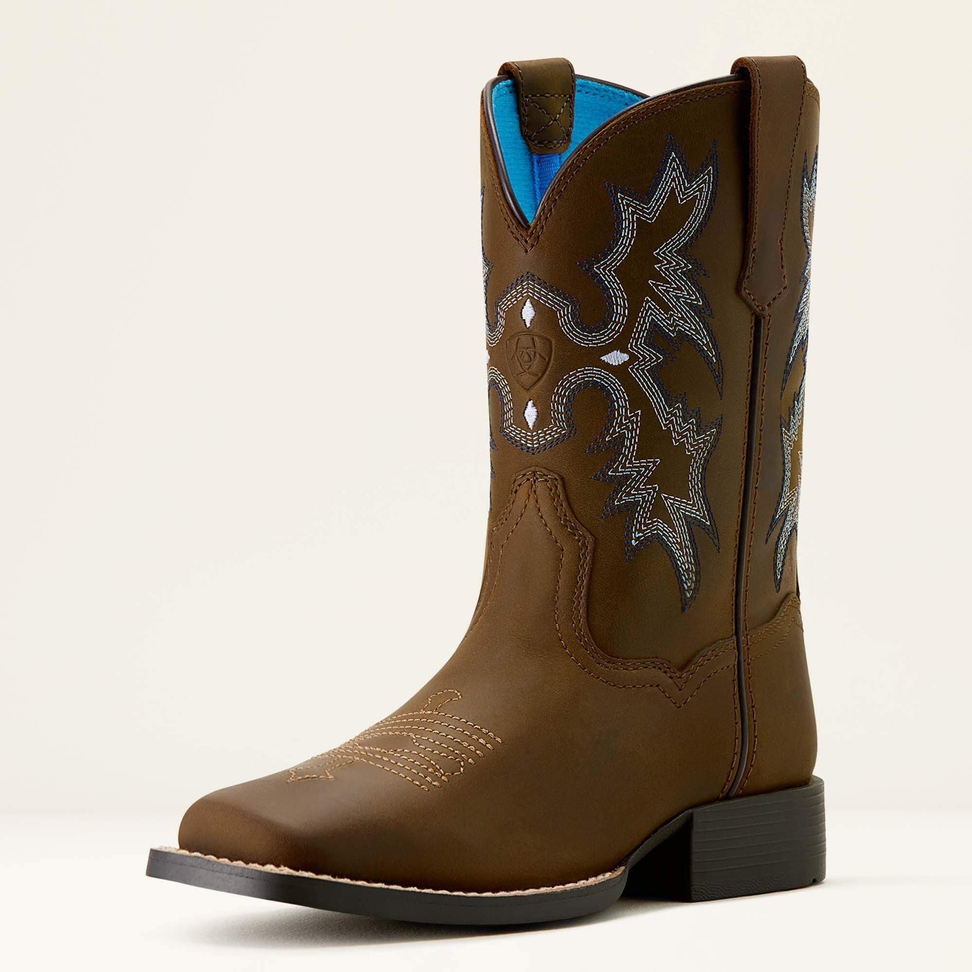 Tombstone western boot angled side view