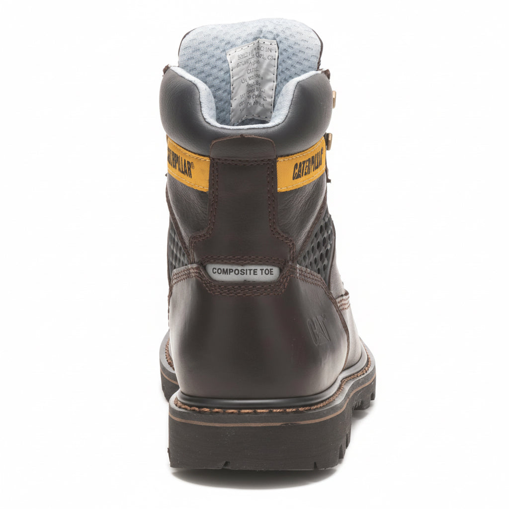Back view of CAT Structure Cool Composite Toe Work Boot