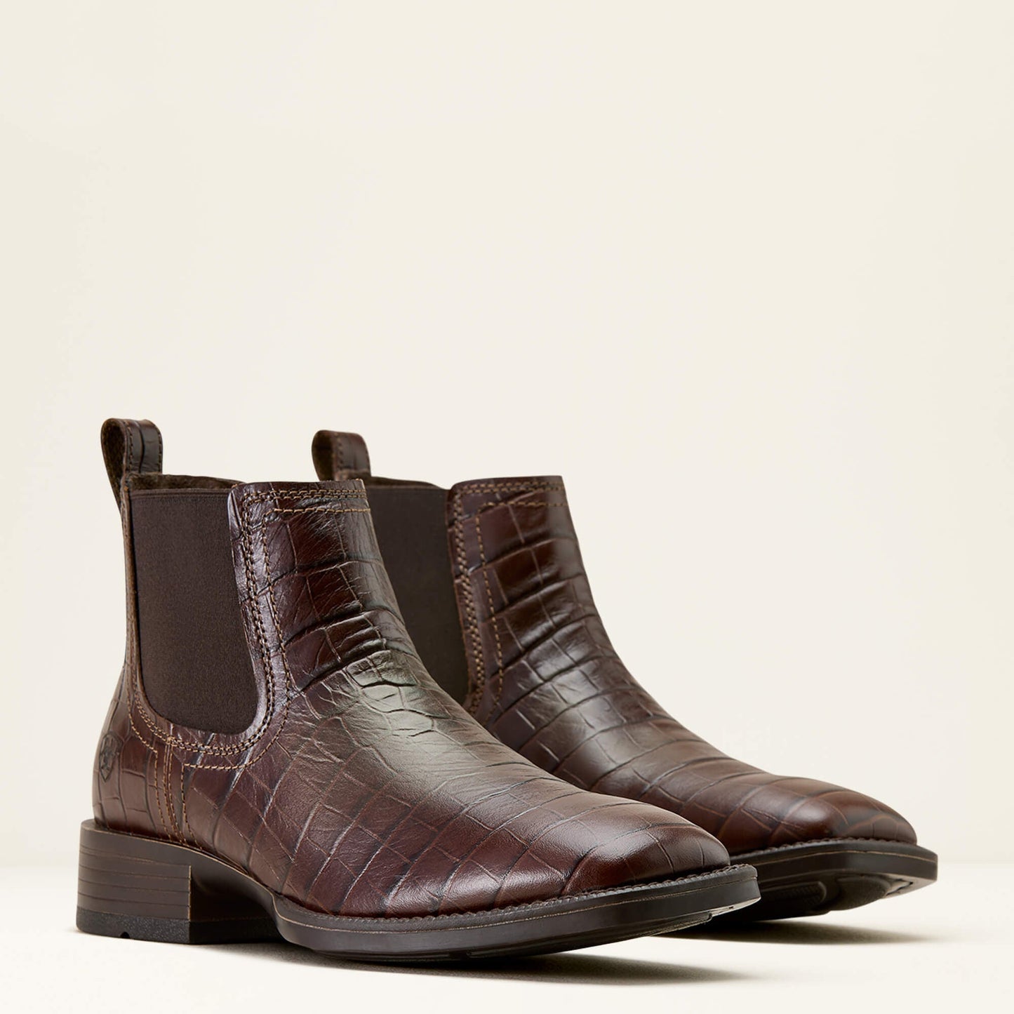 Ariat Booker Ultra western Chelsea boots pair view