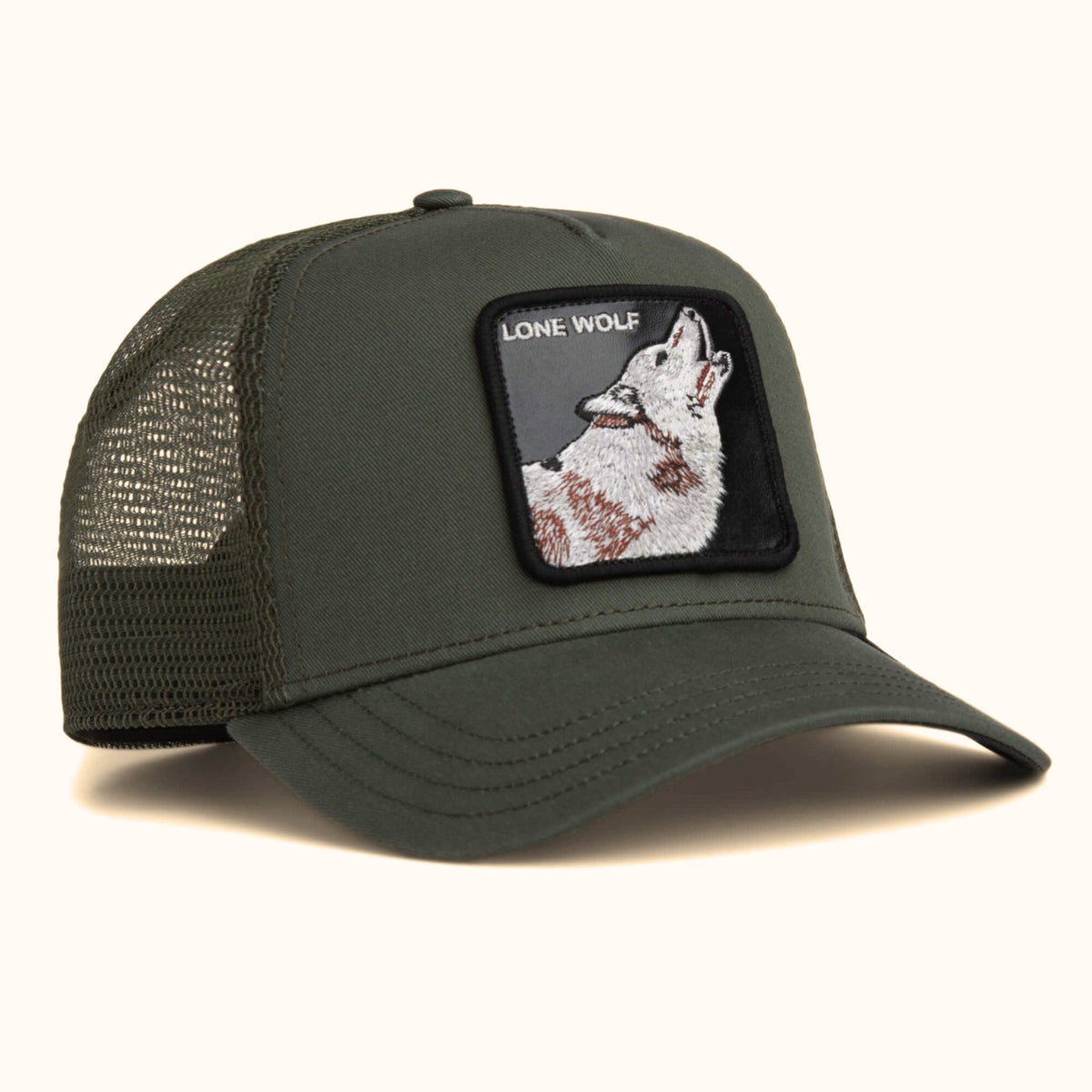 Goorin Bros. Lone Wolf Trucker Hat angle view