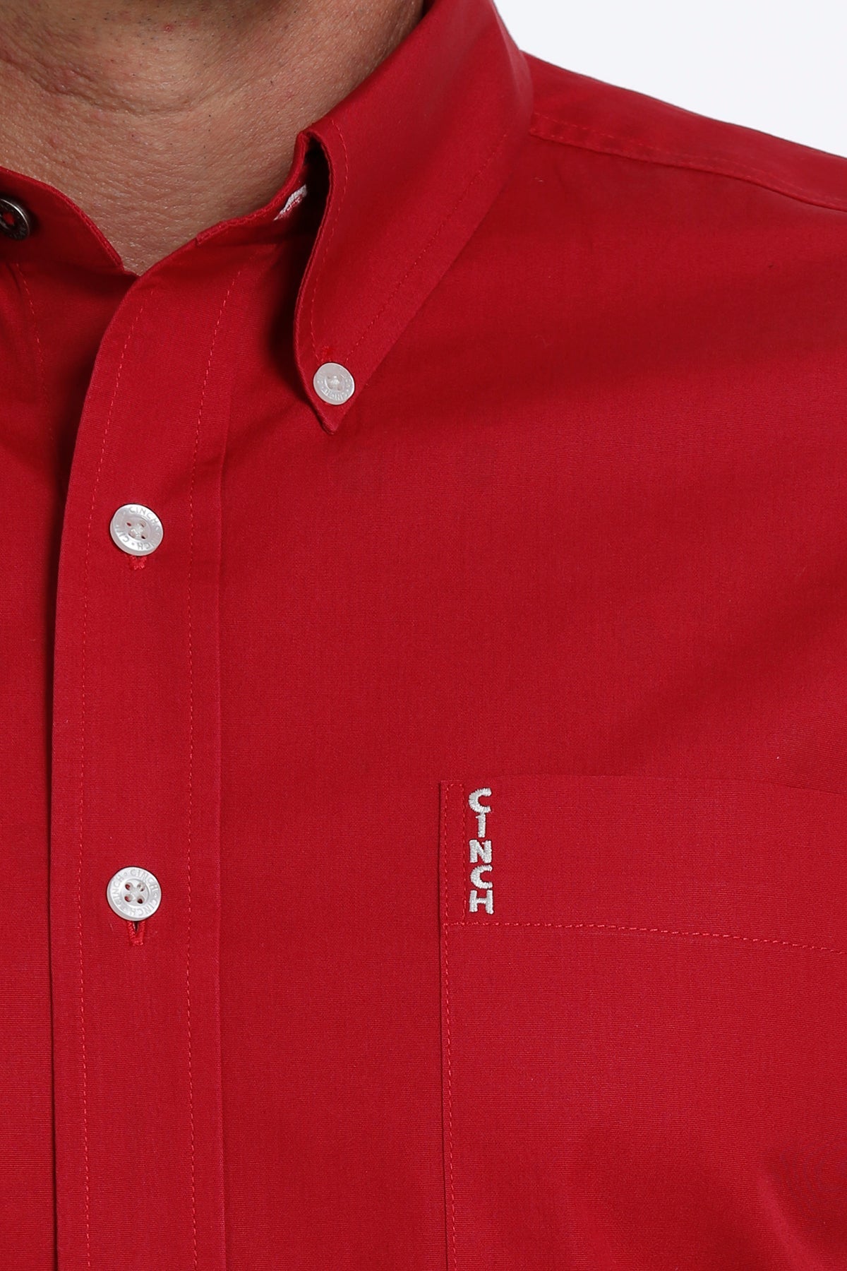 Solid Modern Fit Button-Down Western Shirt