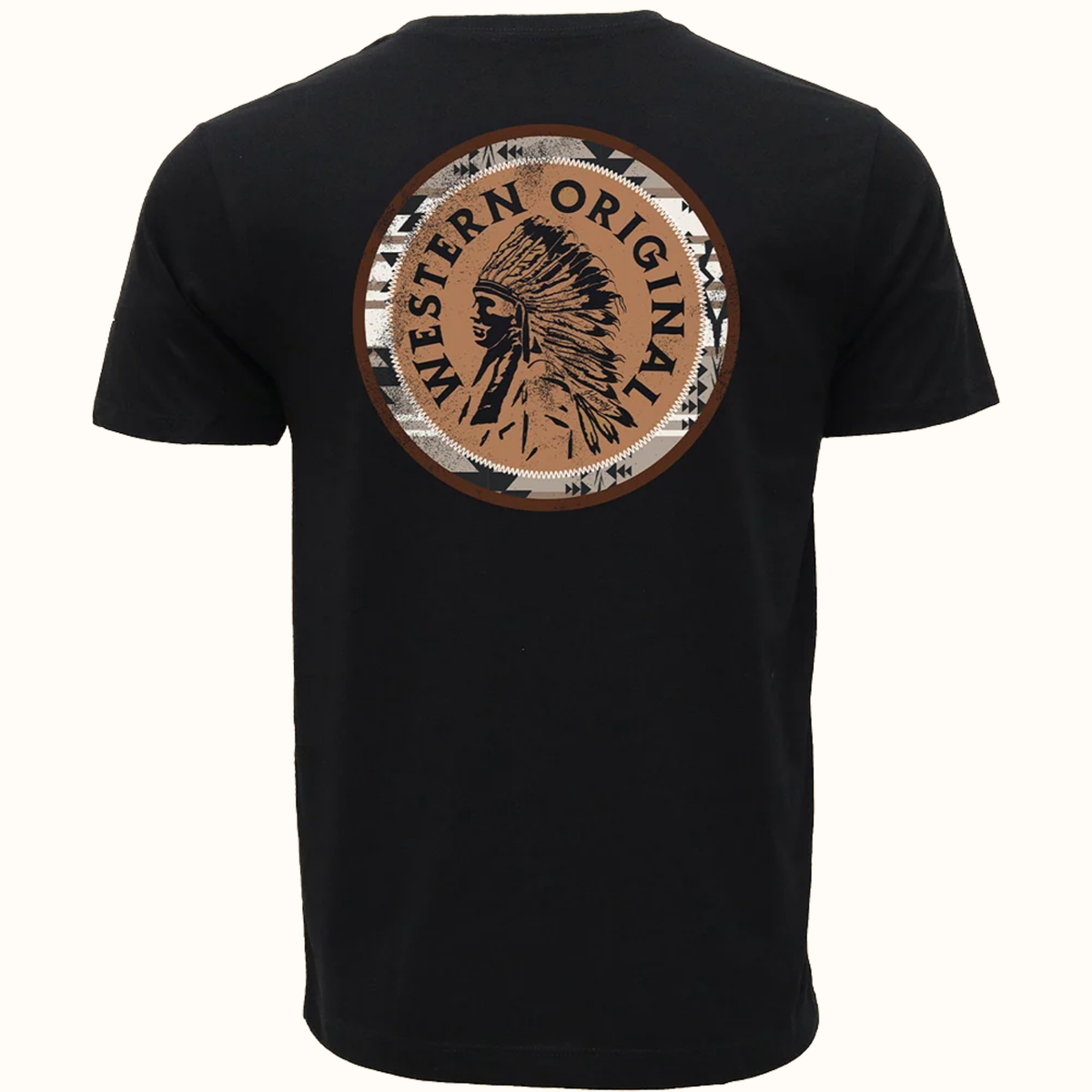Hooey Quanah men’s black pocket T-shirt back view