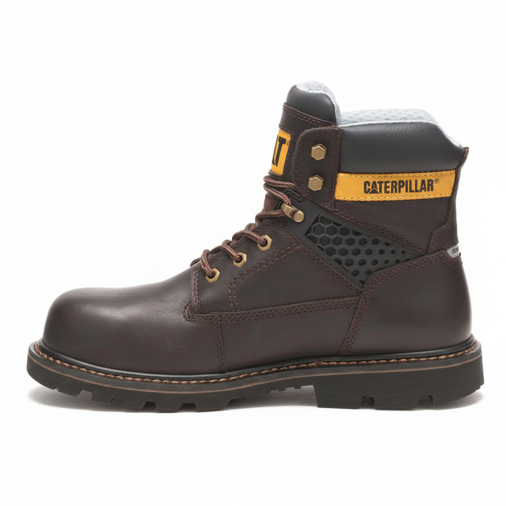 Side profile view of CAT Structure Cool Composite Toe Work Boot