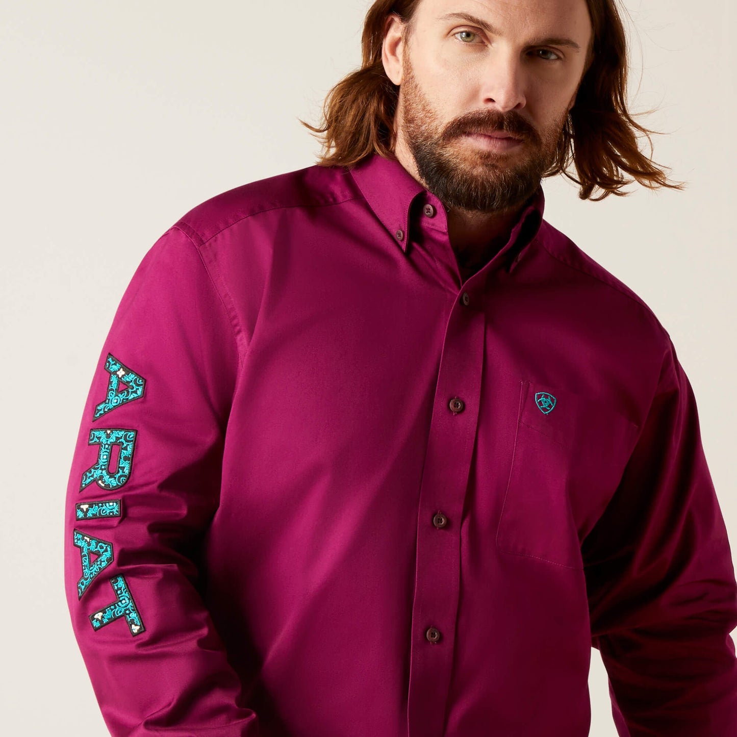 Camisa clásica de sarga con logo del equipo