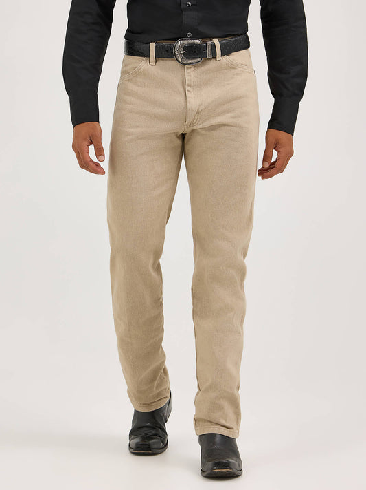 Wrangler Cowboy Cut original fit beige jeans front view
