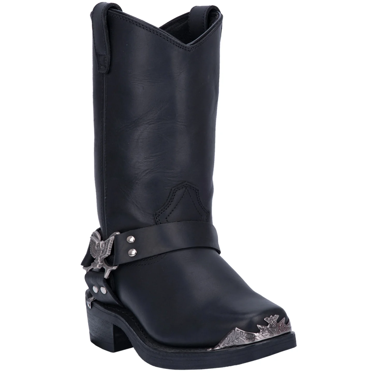 Chopper Leather Harness Boot