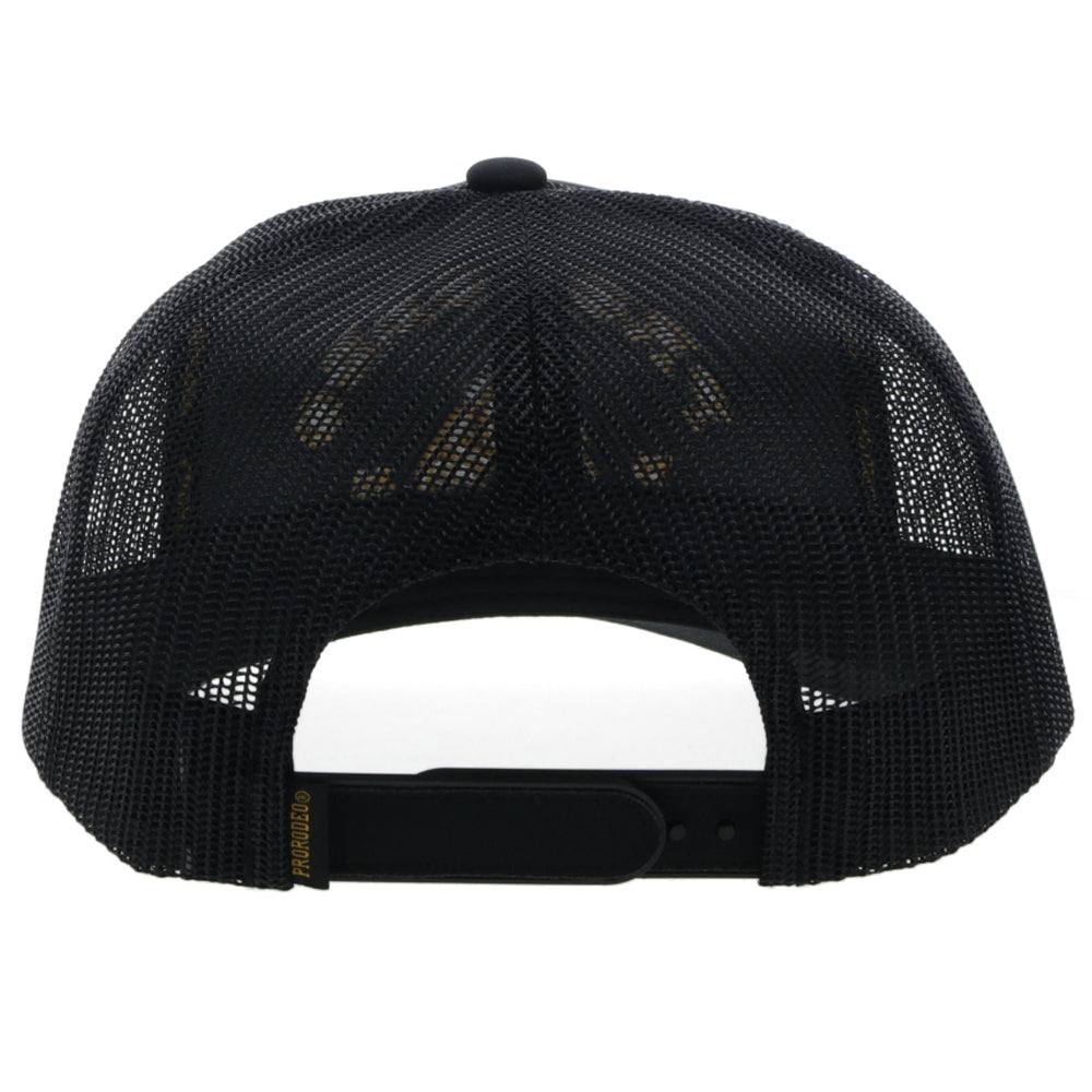 Prorodeo Black Hat W/Gold Logo