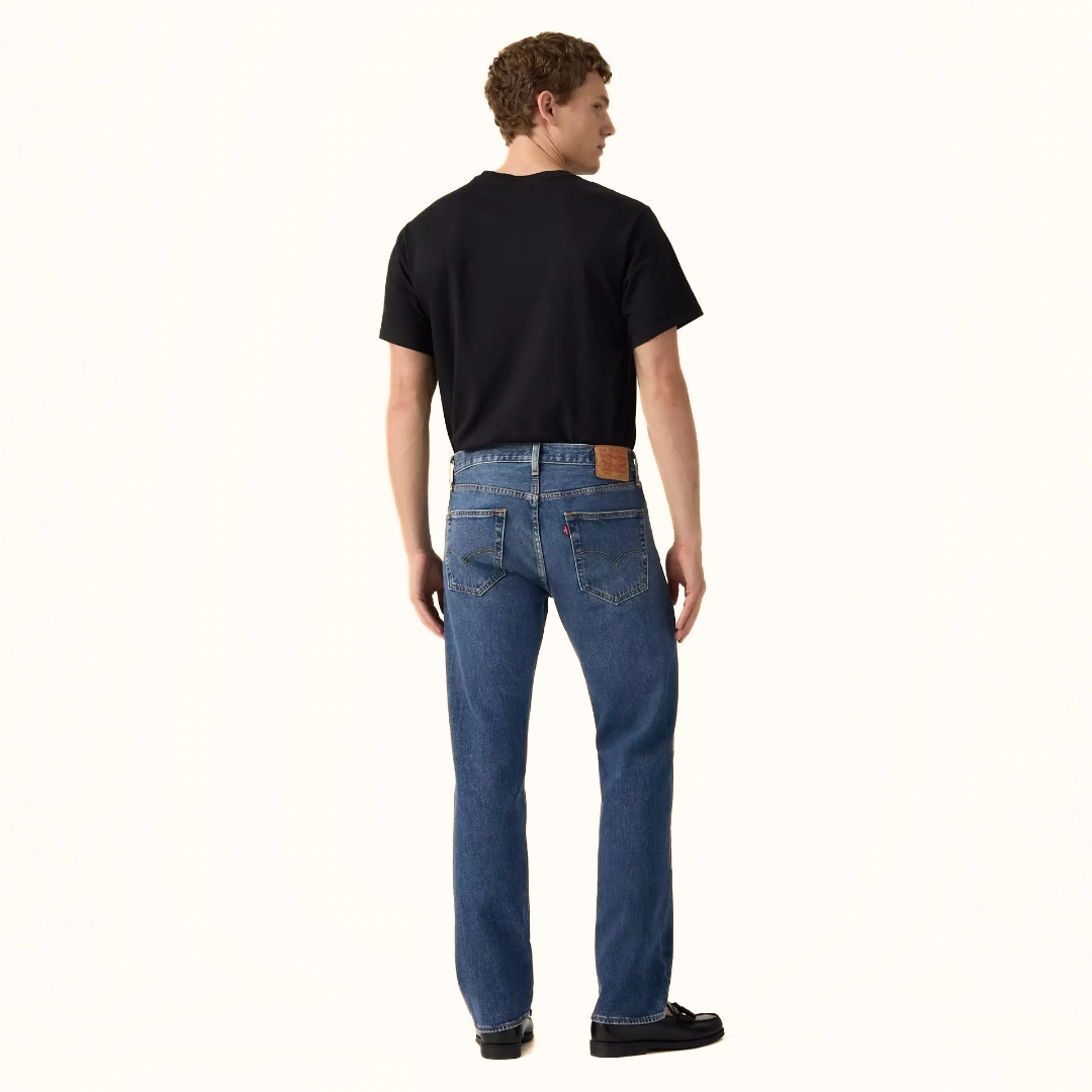 Levi’s 501 Original men’s medium wash jeans back view