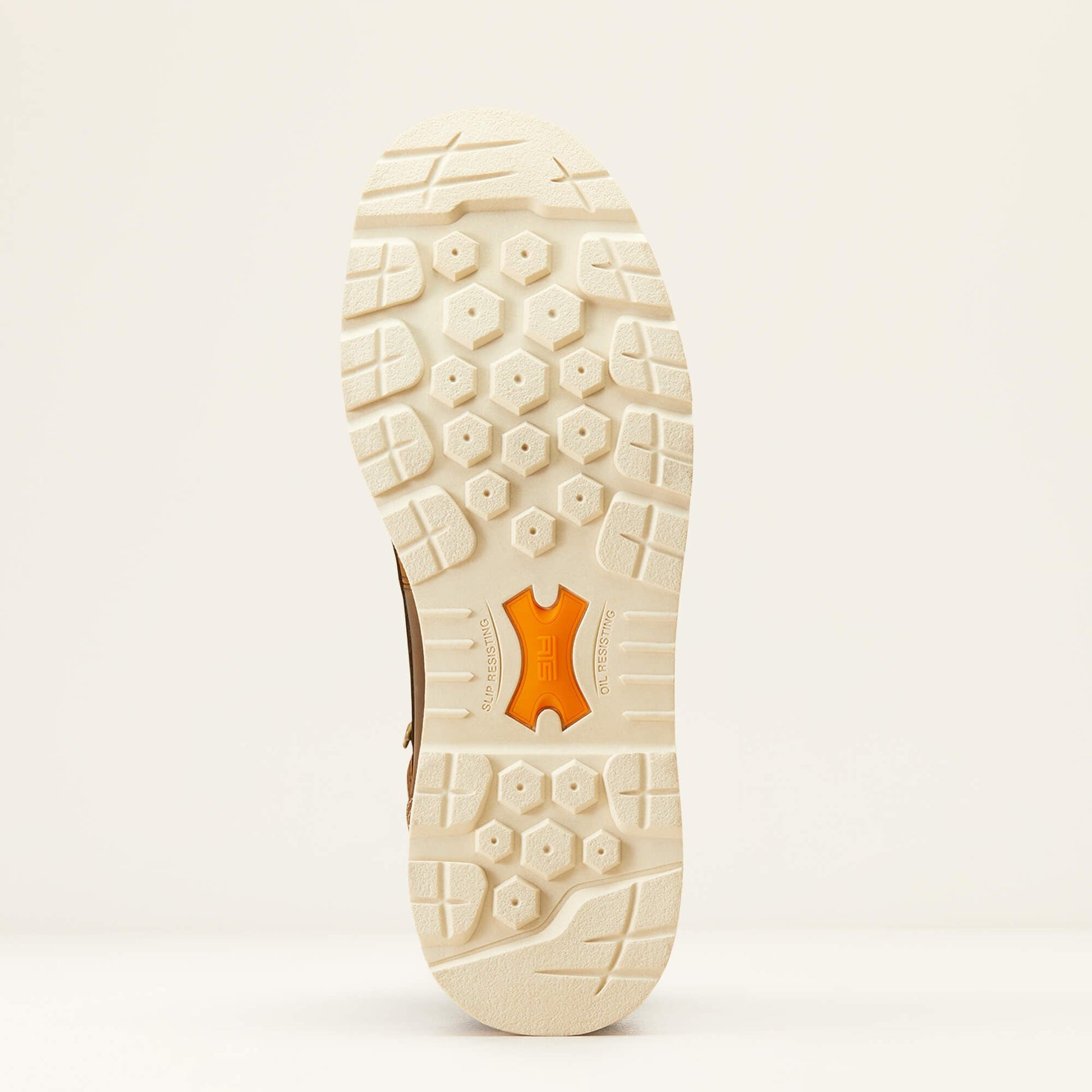 Ariat Rebar Lift 6 inch Waterproof Work Boot outsole view showing tread pattern
