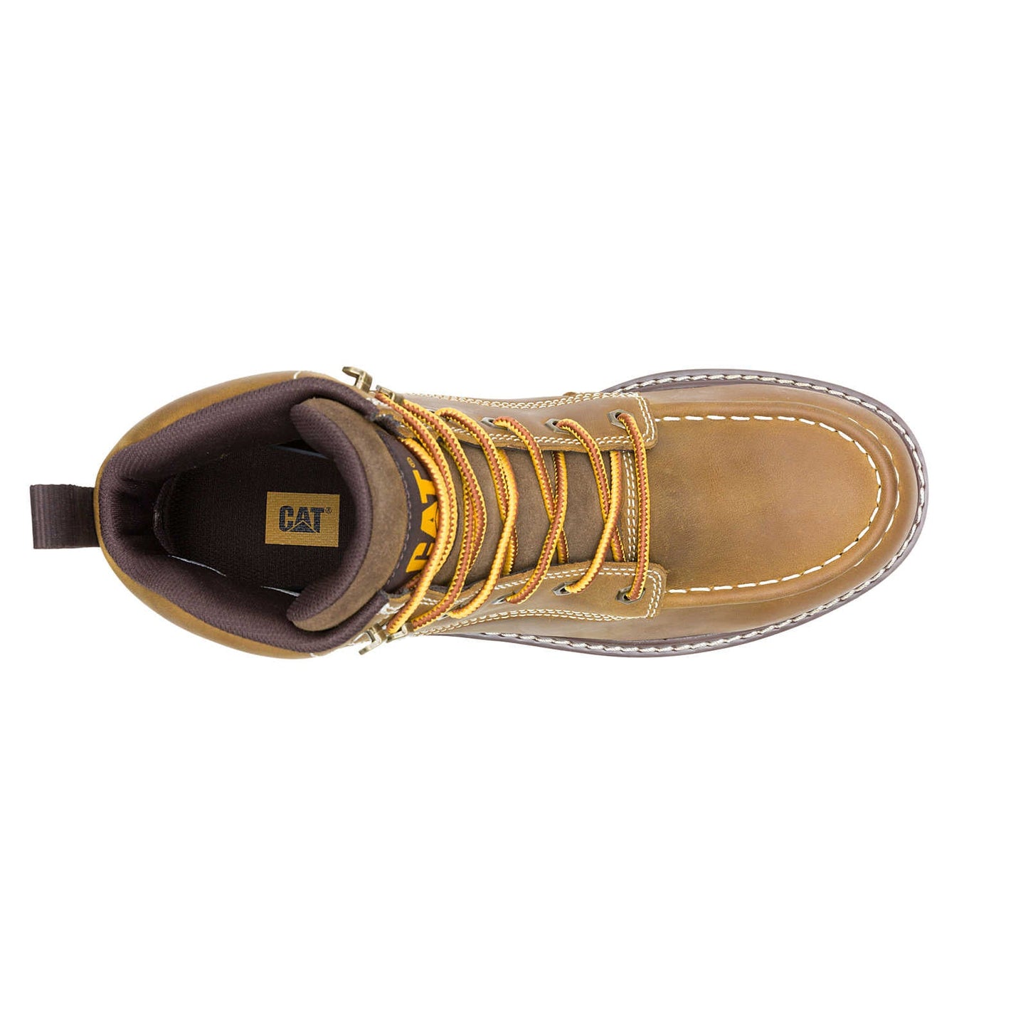 CAT Reclaimer waterproof work boot top view