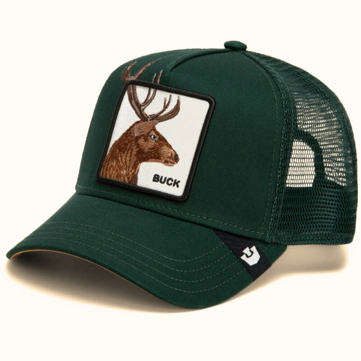 Goorin Bros. Over the Line Buck Guard trucker hat angle view