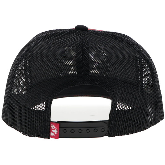 Sage To Saddle Hat Red/Black W/Black & White Stiching