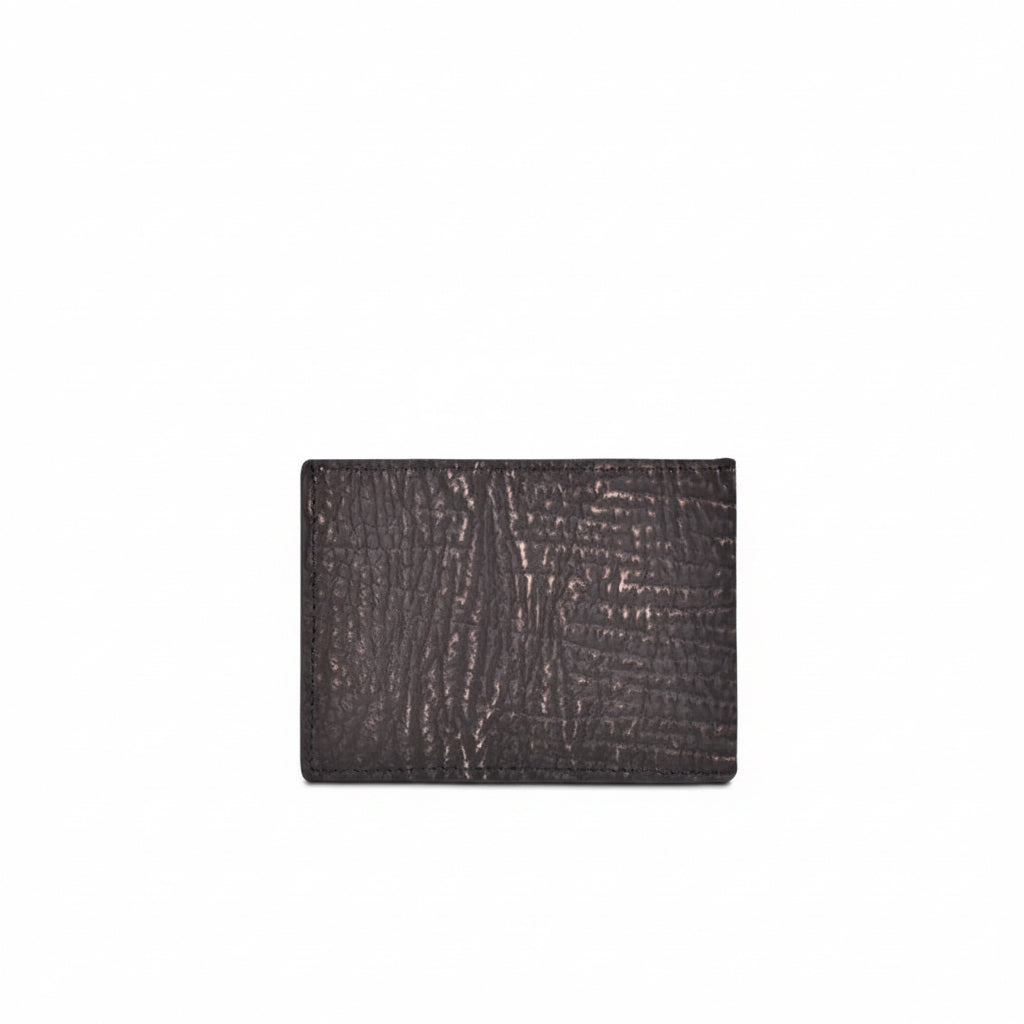 Brown Genuine Shark Leather Bifold Wallet