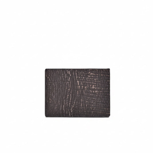 Brown Genuine Shark Leather Bifold Wallet