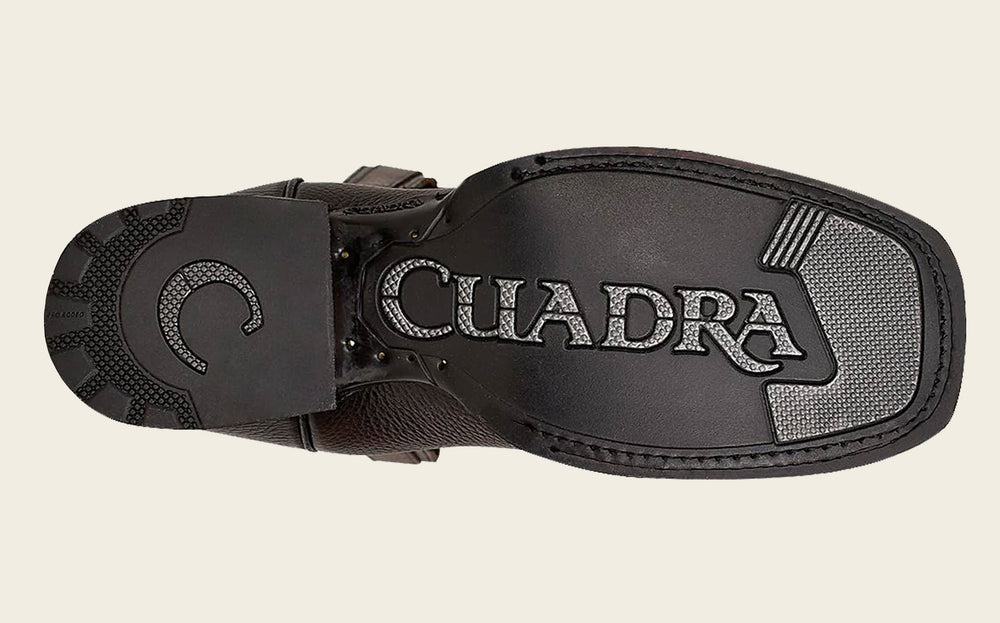 Botas vaqueras de cuero con diseño de Rodeo grabadas