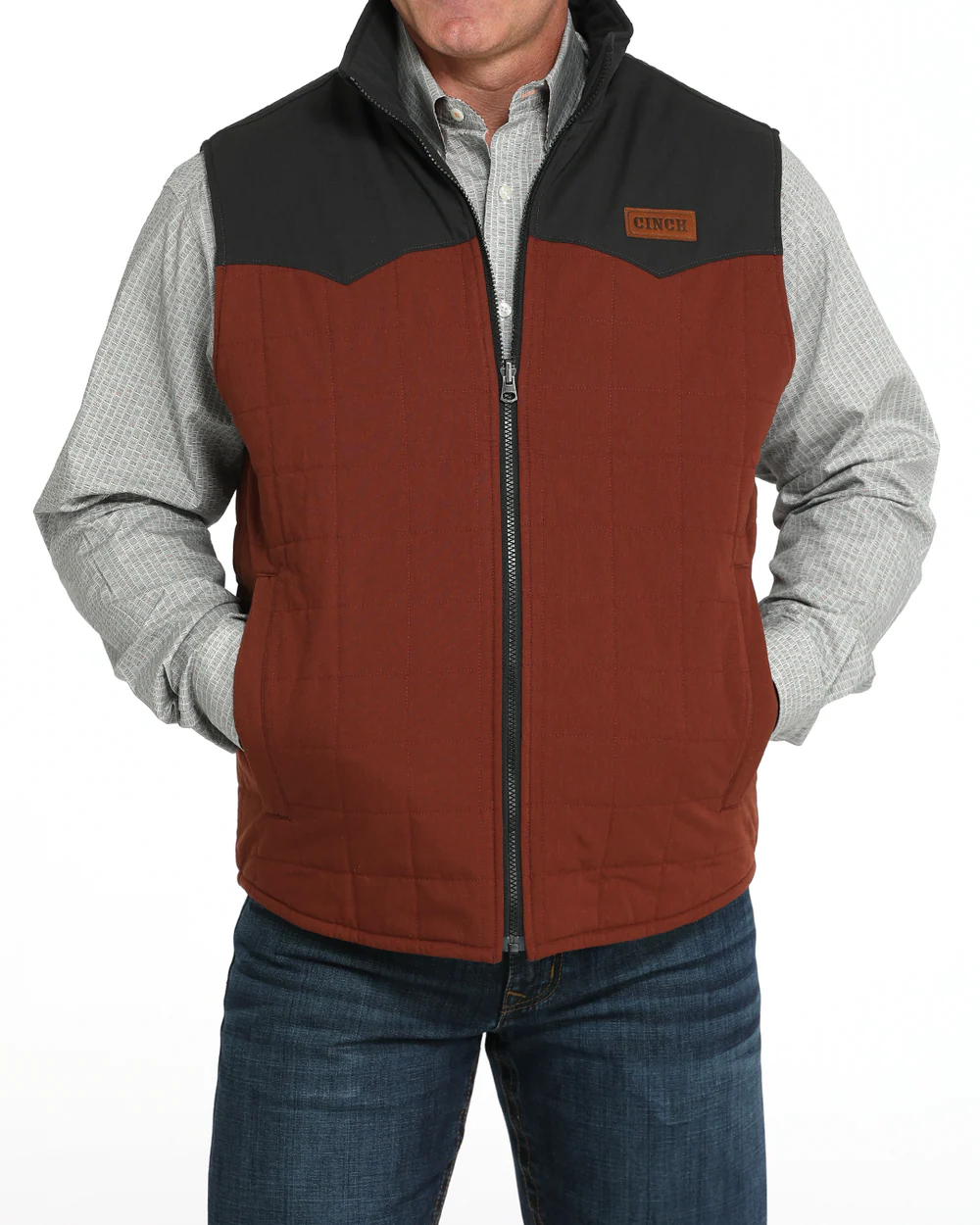 Cinch Men’s Reversible Vest front view