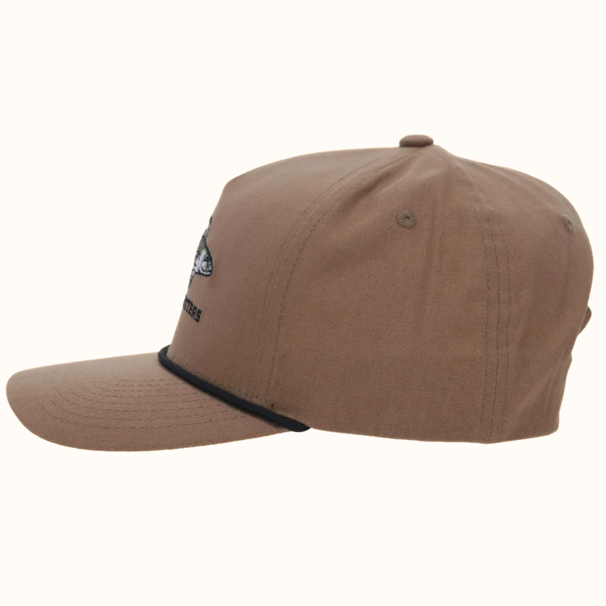 Hooey Walleye Tan Snapback Hat side view