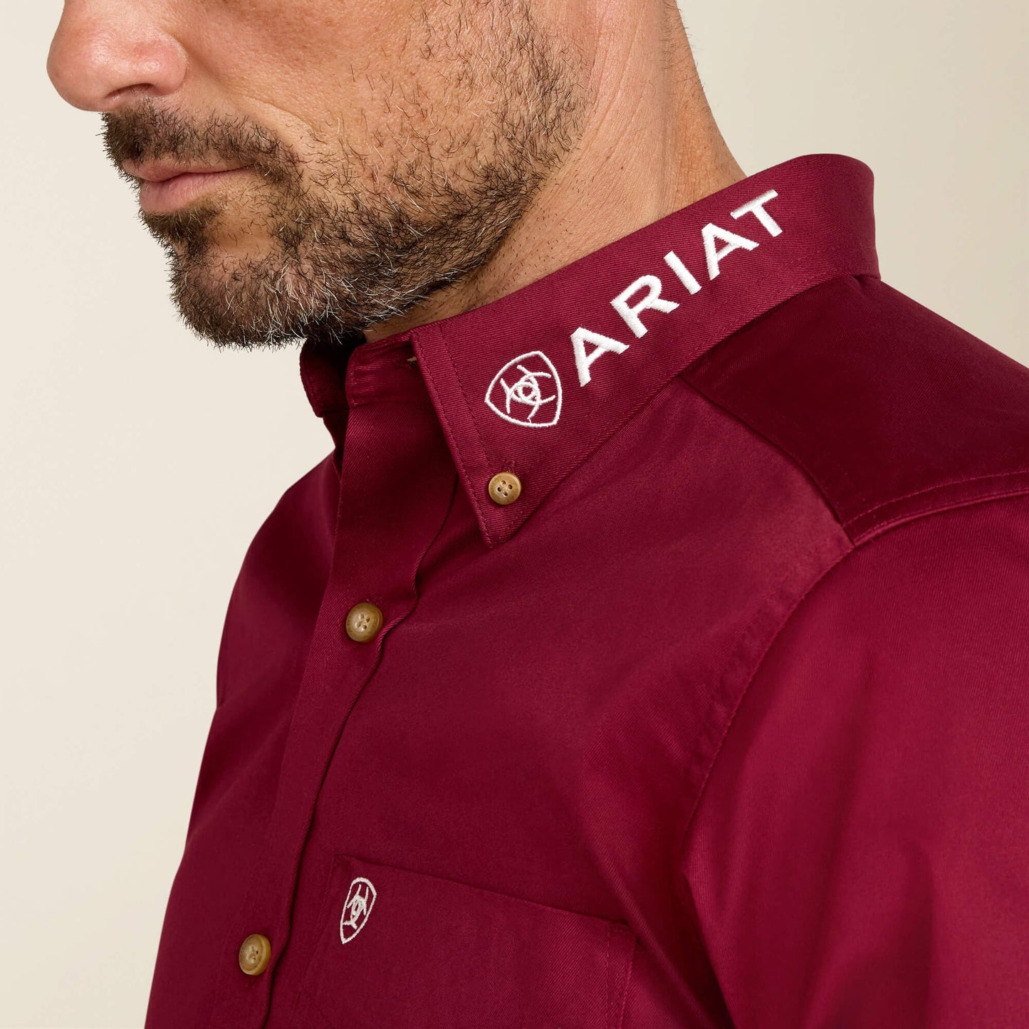 Team Logo Twill Fitted Shirt