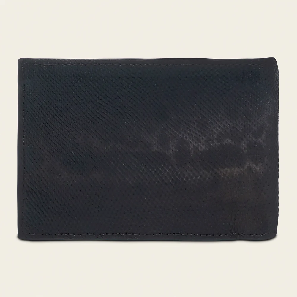 Back view of Cuadra Brown Carunga Wallet in brown leather