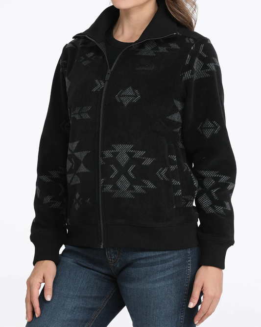 Front angled view of Cinch Full Zip Polar Fleece Jacket