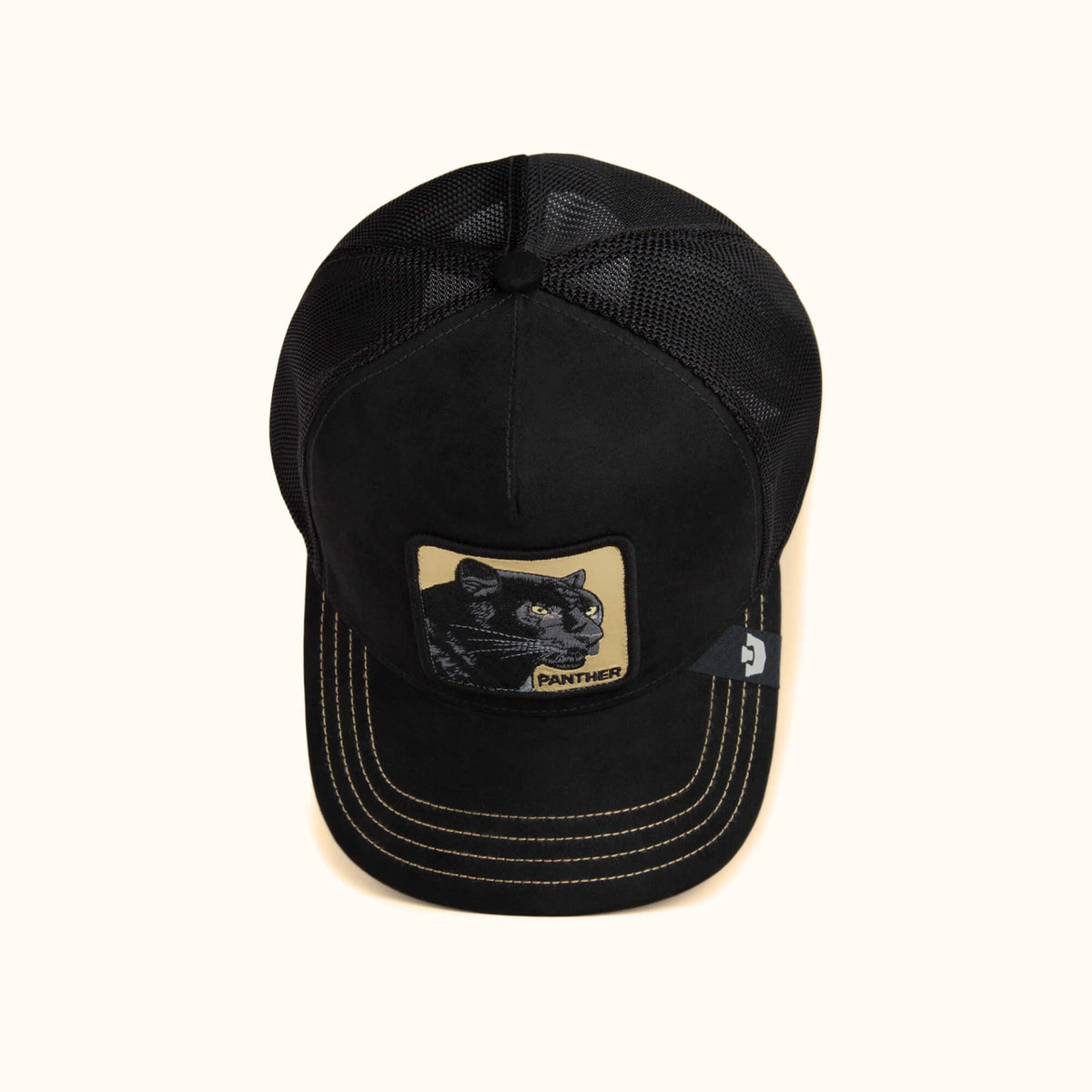 Goorin Bros. Golden Panther Trucker Hat black top view