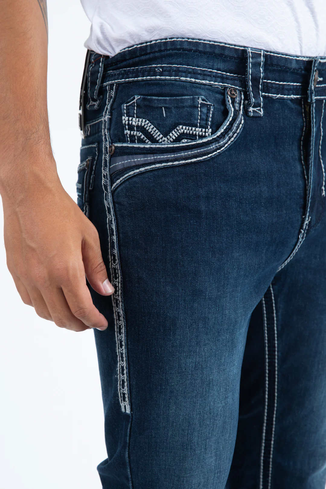 Platini Holt Slim Boot Cut Jeans side profile