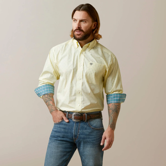 Ariat Wrinkle Free Cade Classic Fit Shirt front view