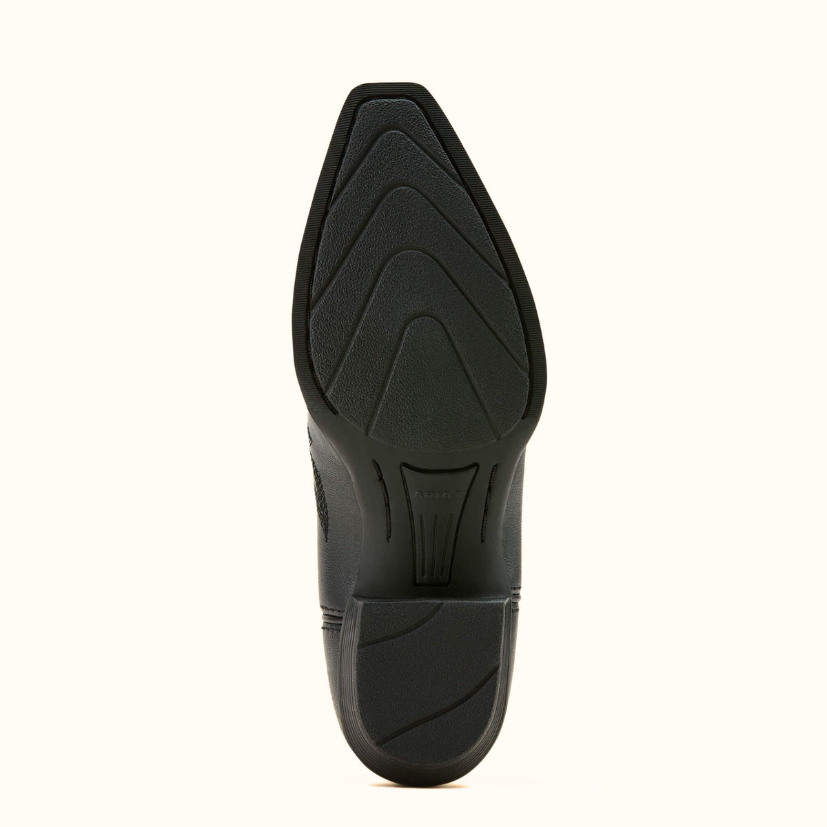 Ariat Casanova girls’ black Western boot outsole view