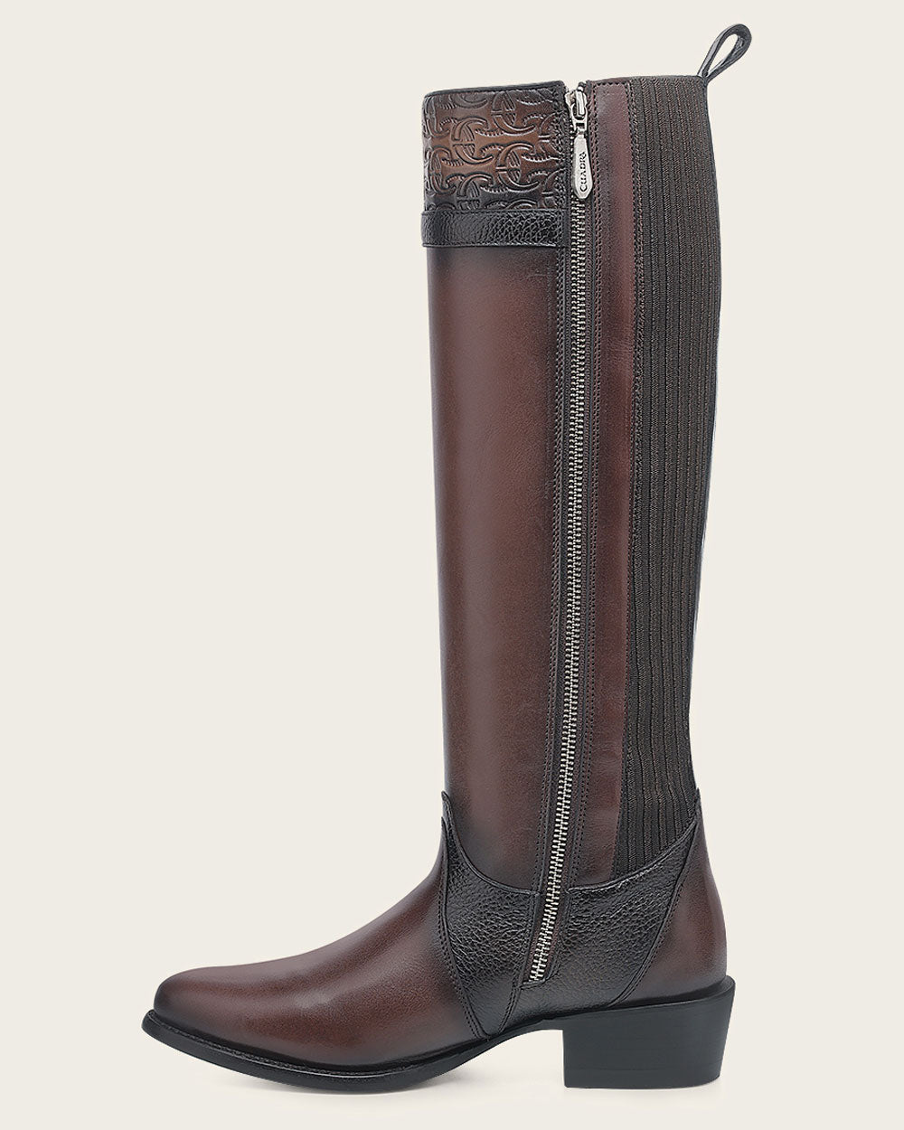 Riding Style Brown Bovine Boot