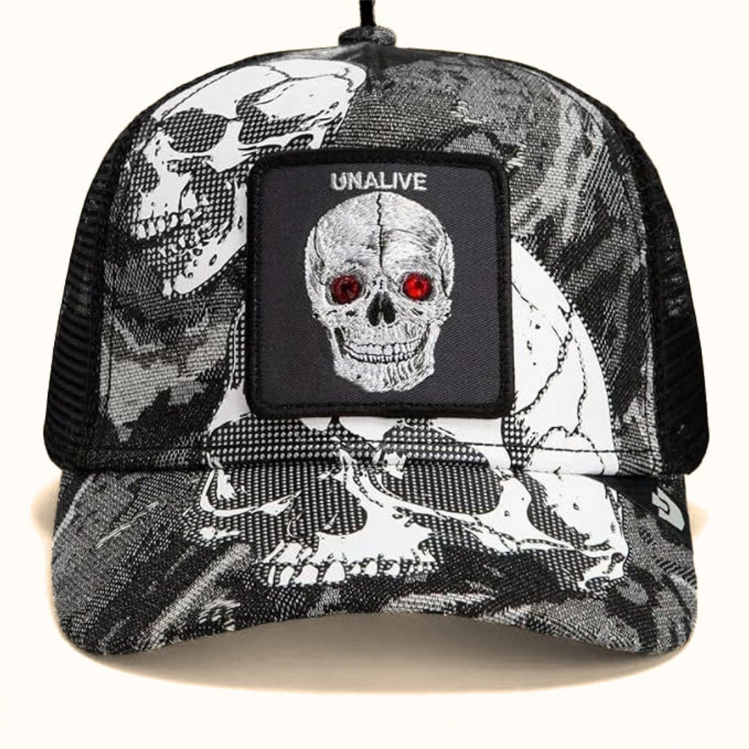 Goorin Bros. Bone Head Unalive trucker hat front view