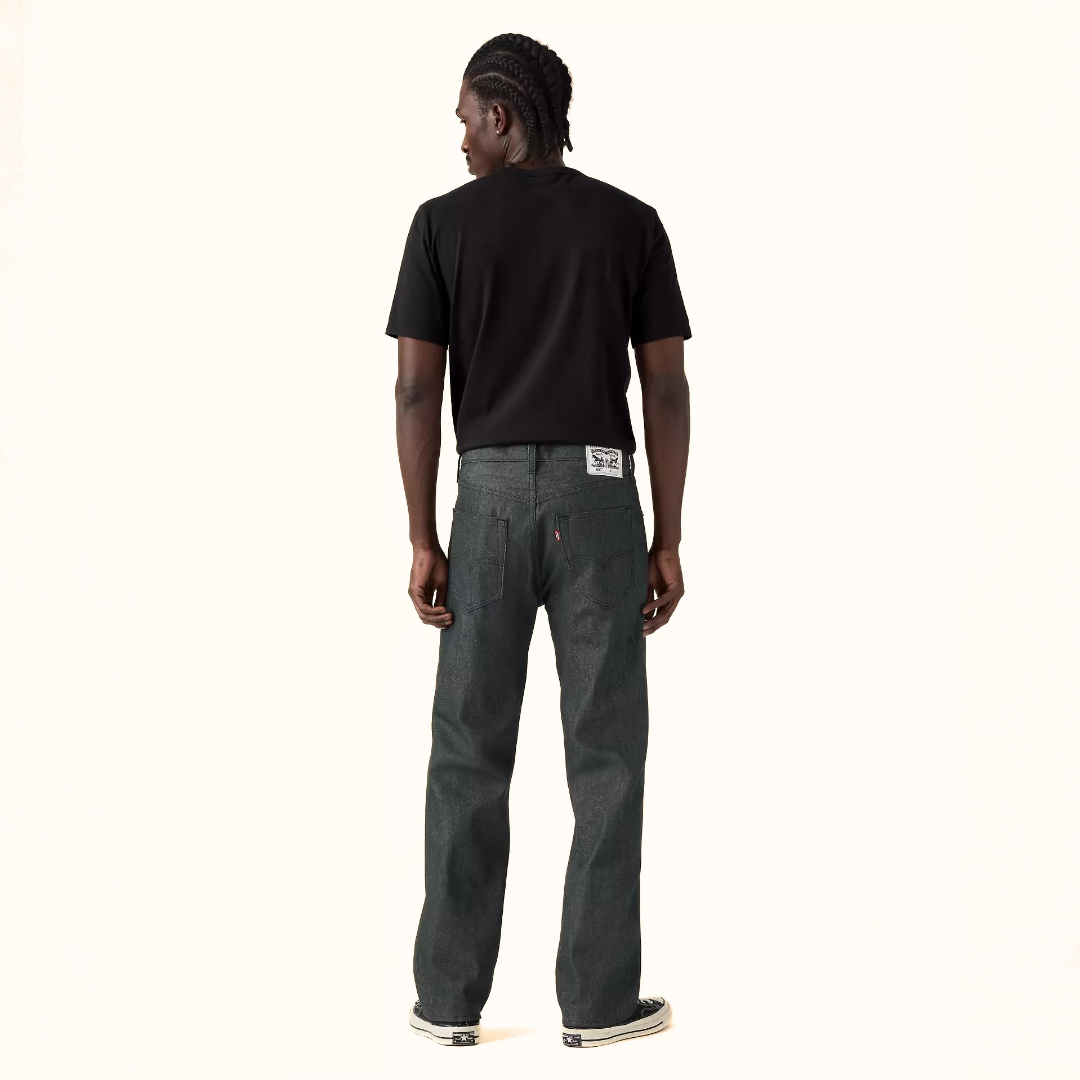 Levi’s 501 Original Shrink-to-Fit men’s raw denim jeans back view