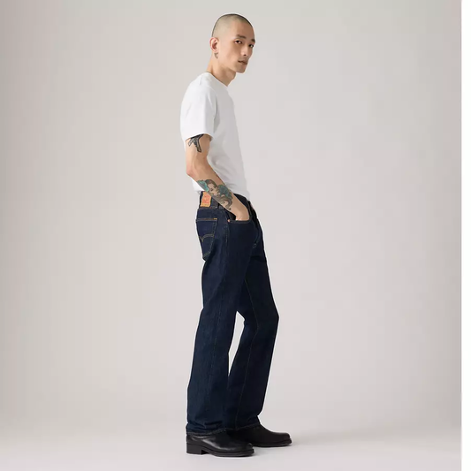 Levi’s 501 Original Fit men’s blue jeans side profile view