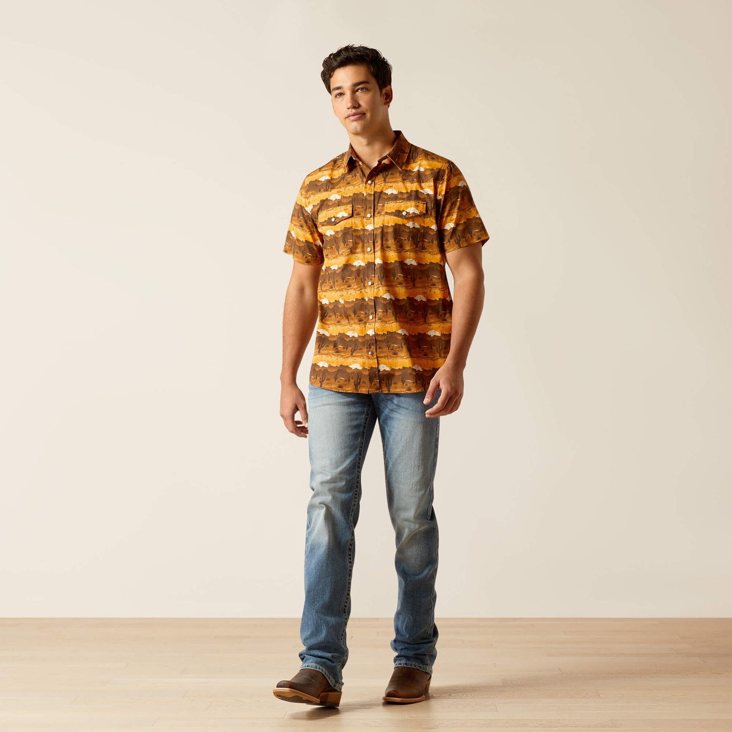 Ariat Heath Retro Fit Shirt full body front view