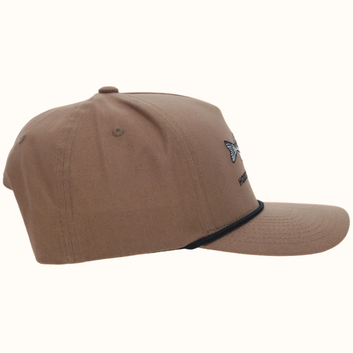Hooey Walleye Tan Snapback Hat side view