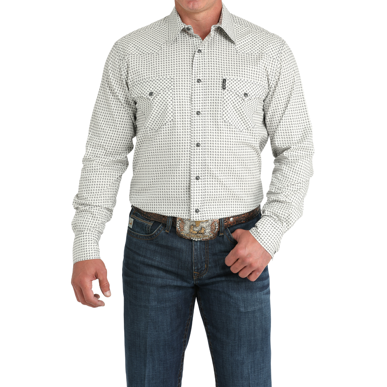 Printed Button Down Shirt
