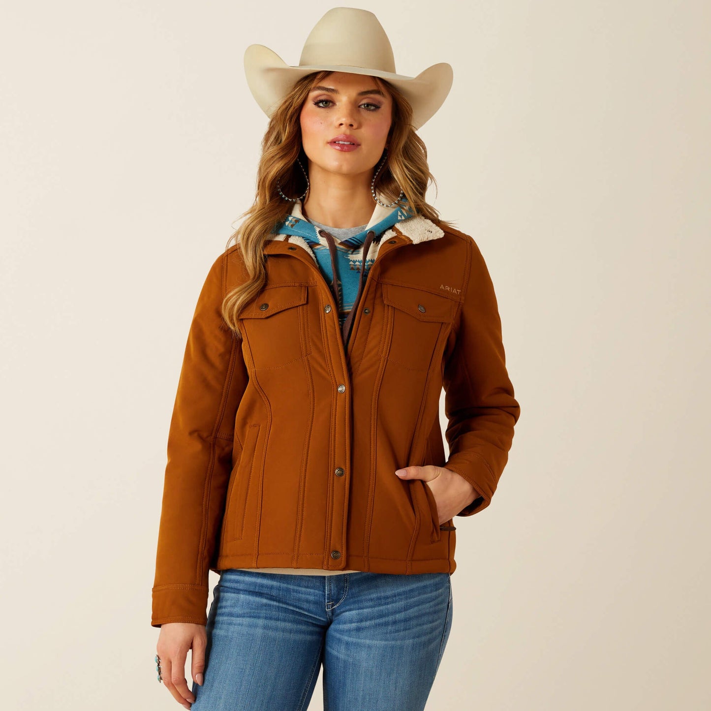 Chaqueta Softshell con interior de borreguillo tipo bereber