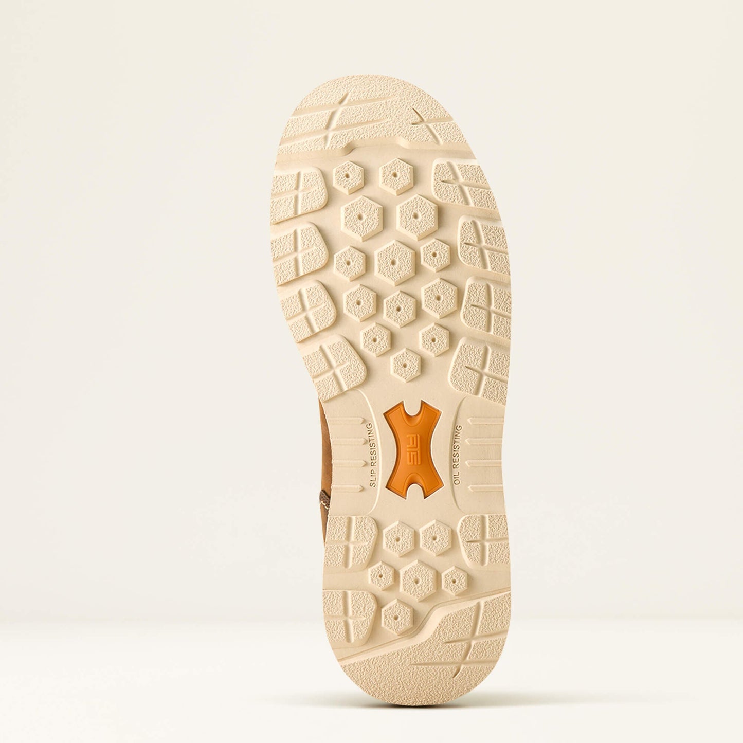 Ariat Rebar Wedge Pull-On Waterproof Work Boot outsole view showing tread pattern