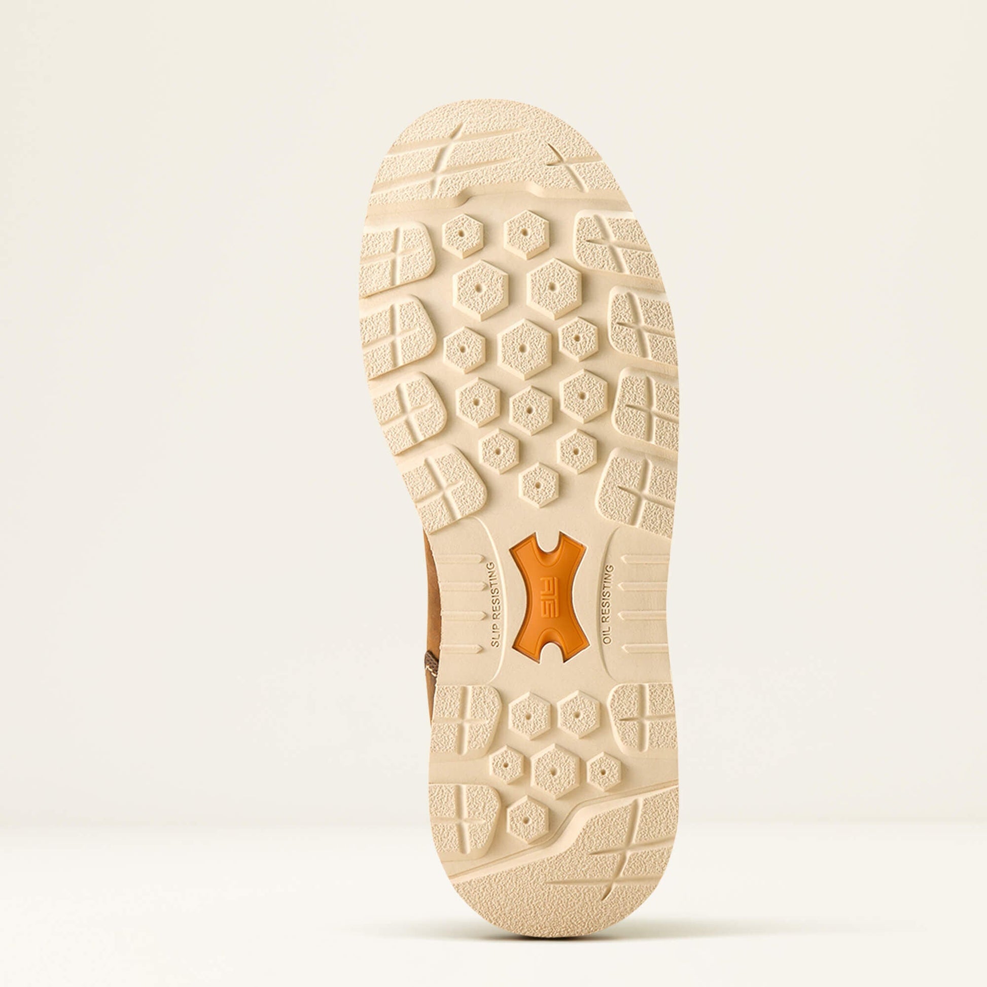 Ariat Rebar Wedge Pull-On Waterproof Work Boot outsole view showing tread pattern