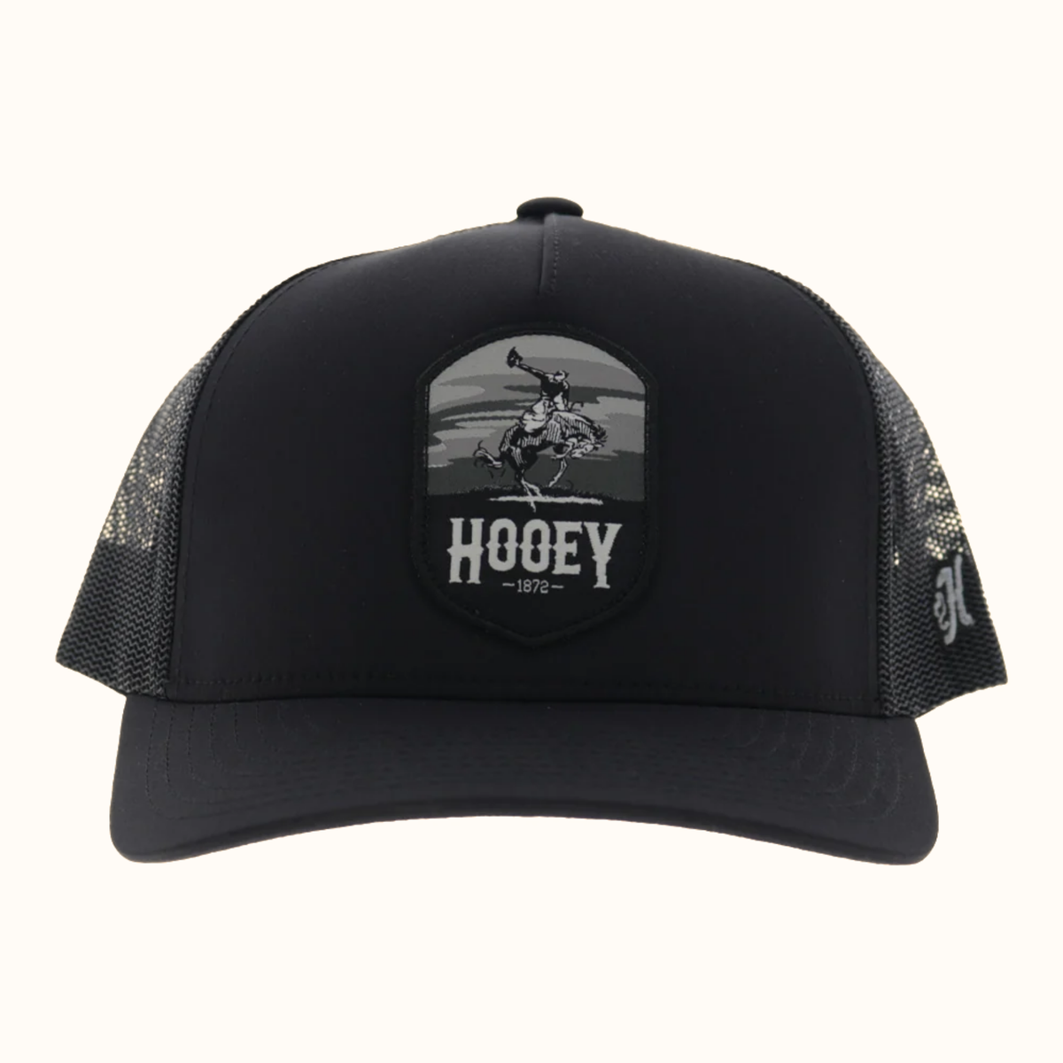 Hooey Cheyenne Trucker Hat black front view