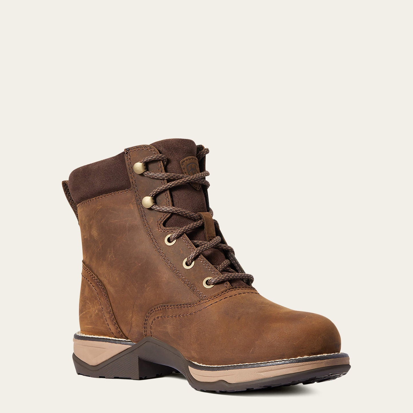 Bota impermeable con cordones y punta redonda Anthem