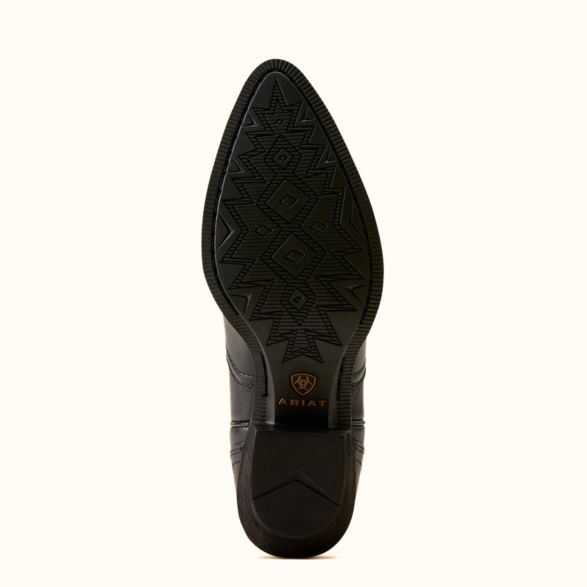 Ariat Heritage Blossom J Toe Western Boot in black outsole view