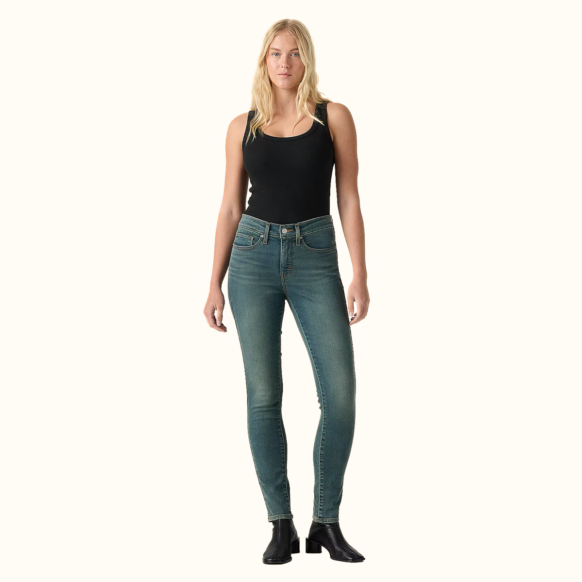 Levi’s Women’s 311 Shaping Skinny Jeans medium wash front view