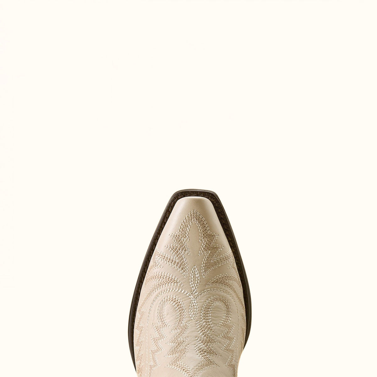 Ariat Round Up Collins Western Boot ivory D toe toe view