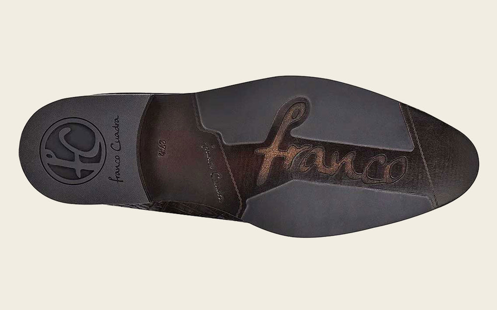Brown Exotic Dress Boots Cayman & Bovine Leather