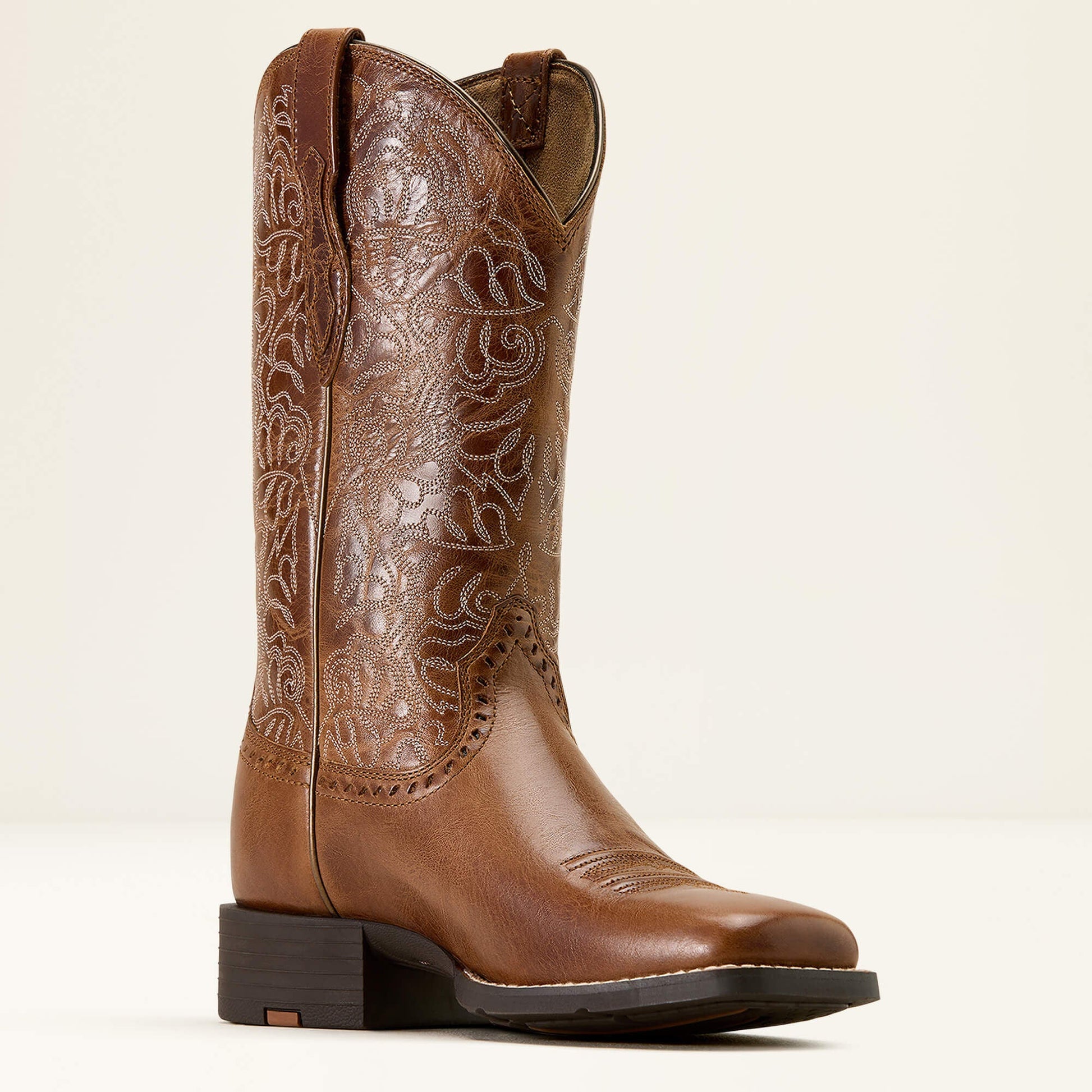 Ariat Round Up Remuda Wide Square Toe Western Boot front angle