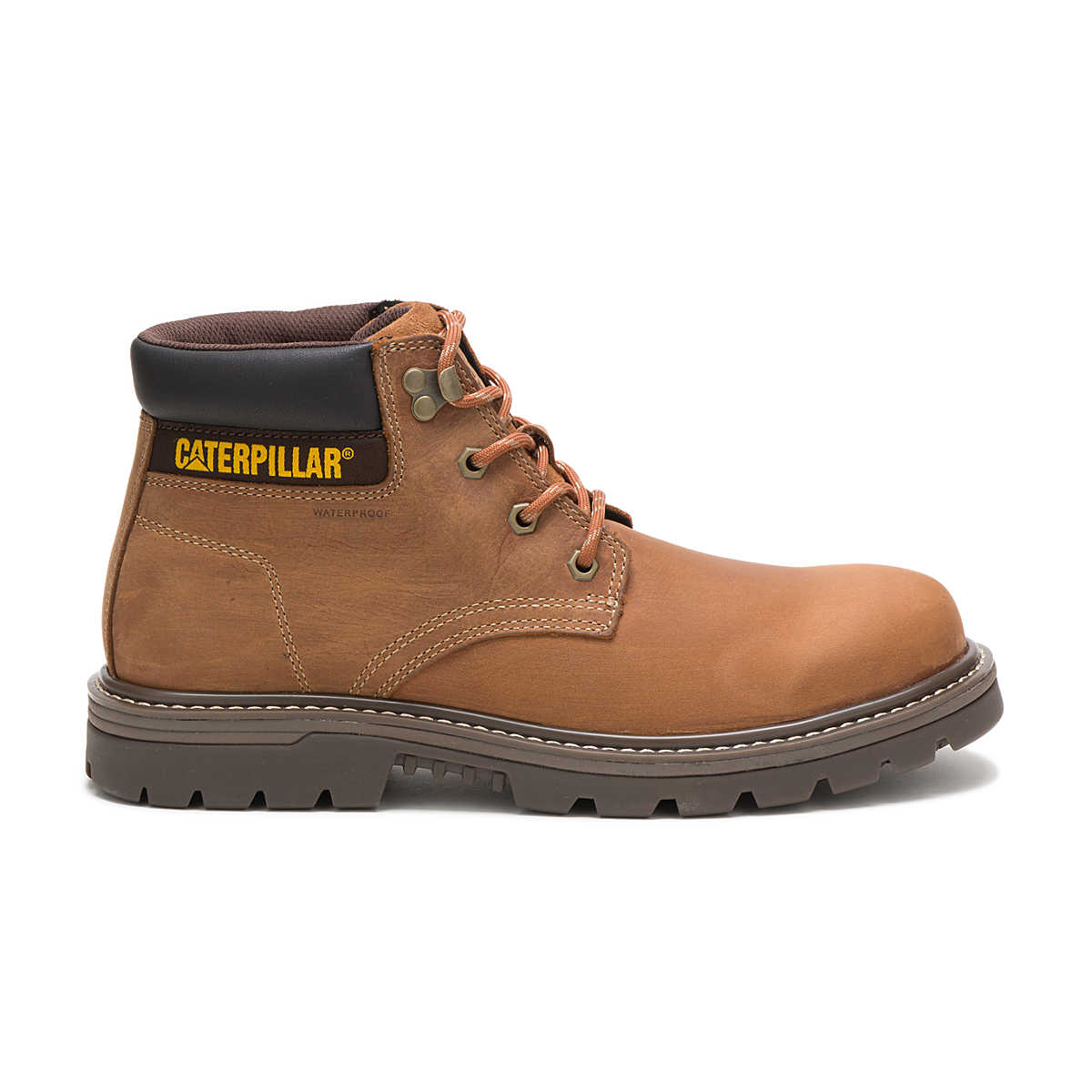 CAT Outbase Waterproof Work Boot side profile