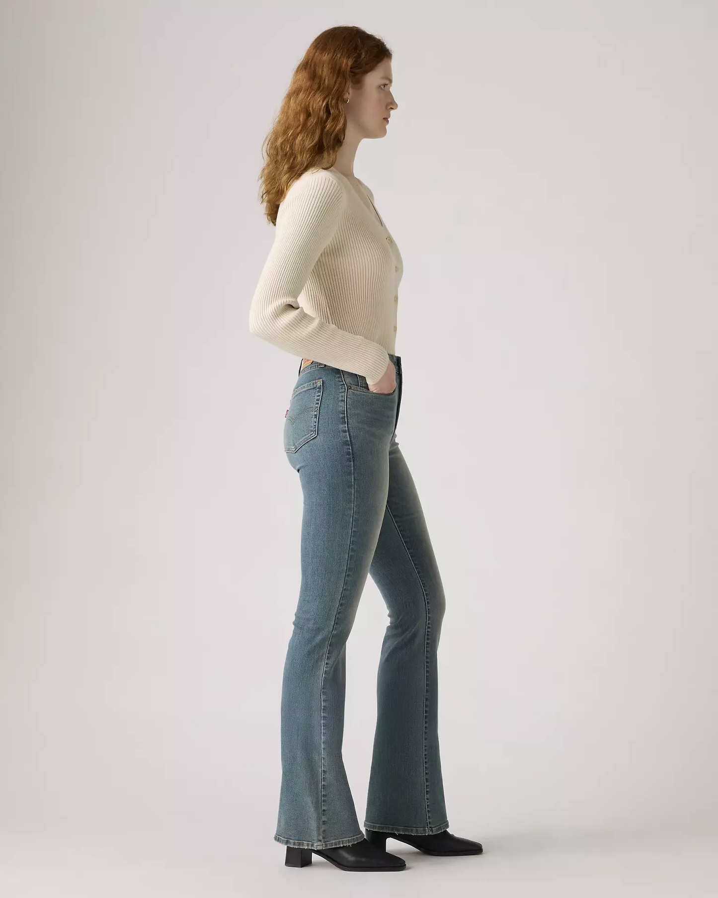 Levi’s 726 High-Rise Flare Women’s Jeans side profile view