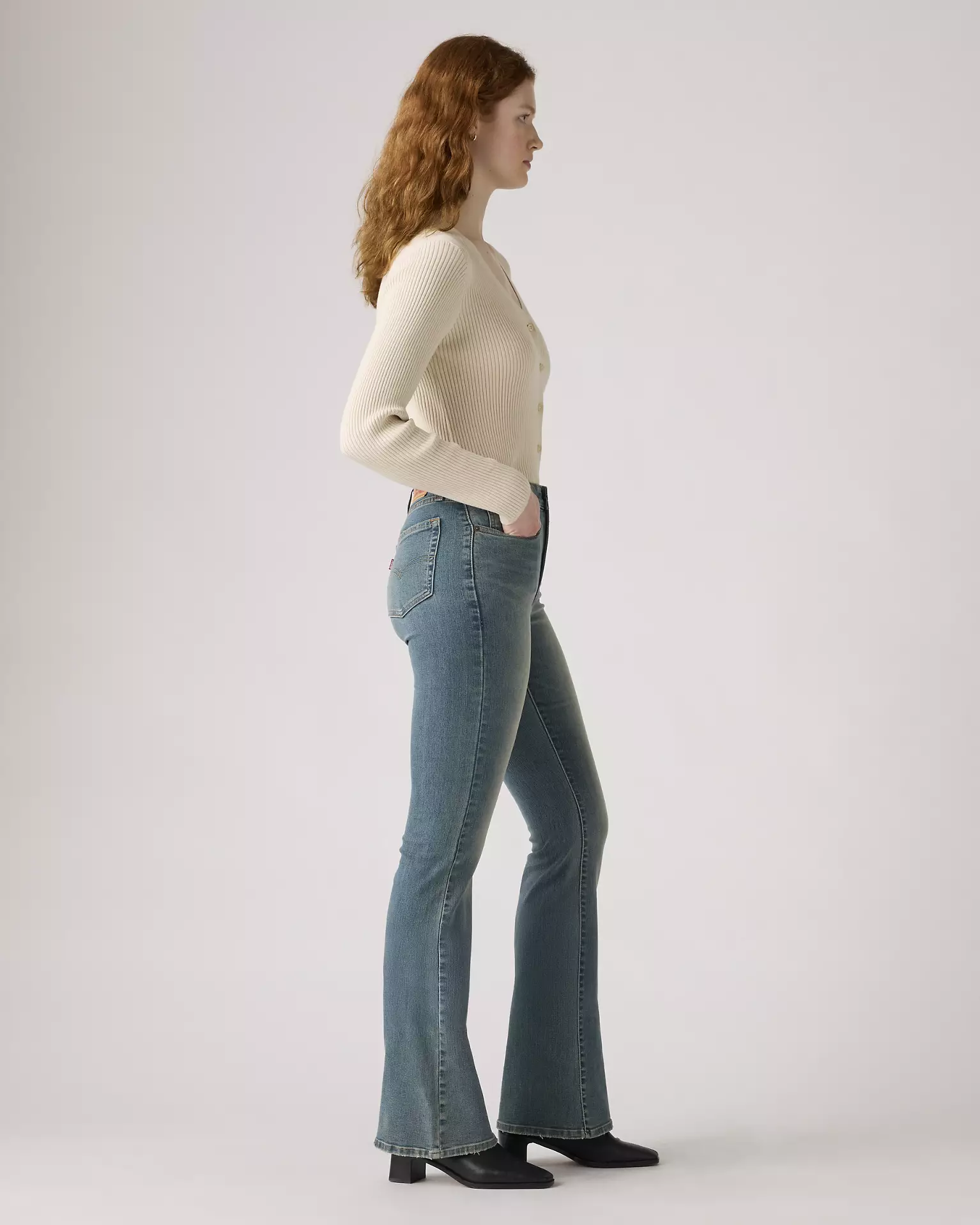 Levi’s 726 High-Rise Flare Women’s Jeans side profile view
