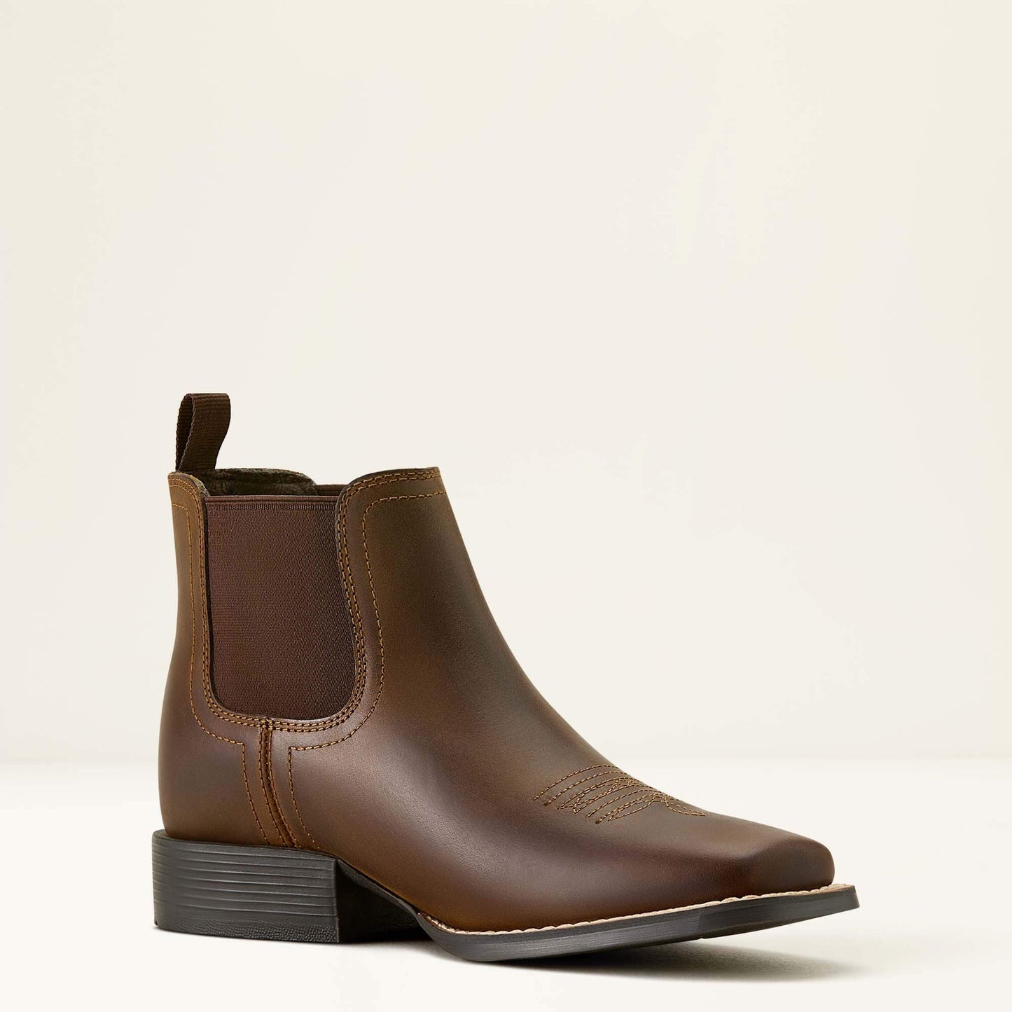 Ariat Booker Chelsea wide square toe boot opposite angled view